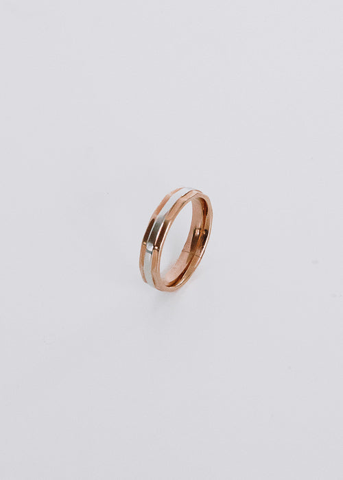 CHISELLED RING (rose gold)