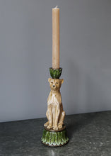 Load image into Gallery viewer, Leonard the leopard candle holder
