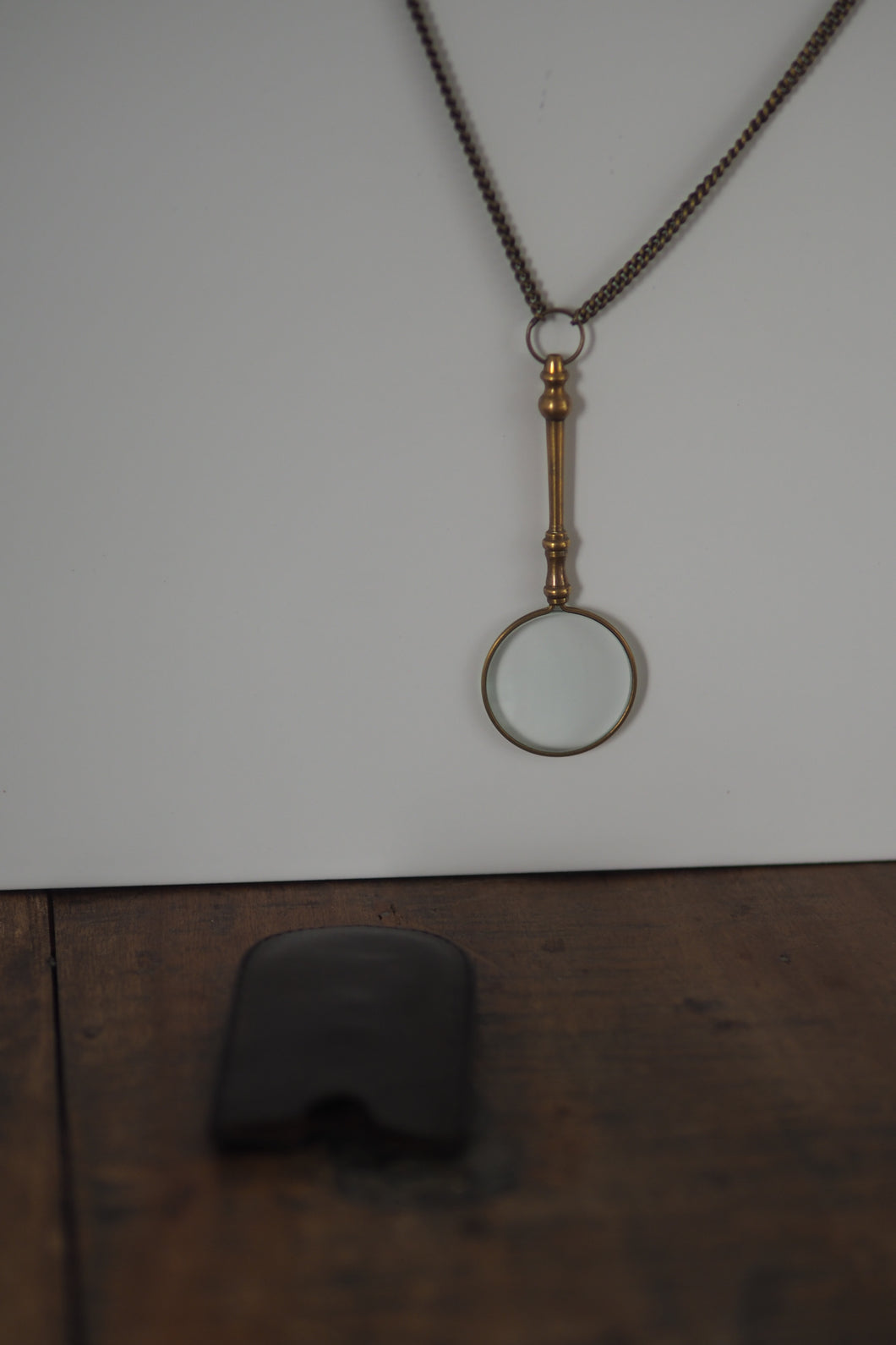 Magnifying Glass on brass Chain